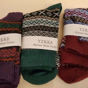 5 Pack Womens Warm Wool Socks